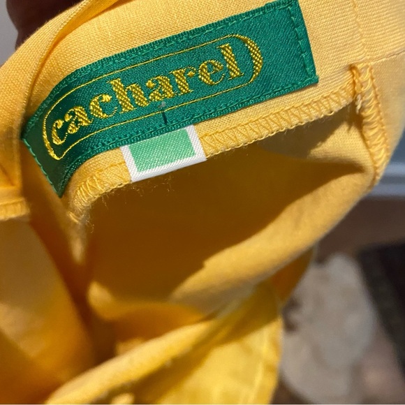 Vintage Cacharel cotton flutter sleeved midi sundress - Picture 3 of 8